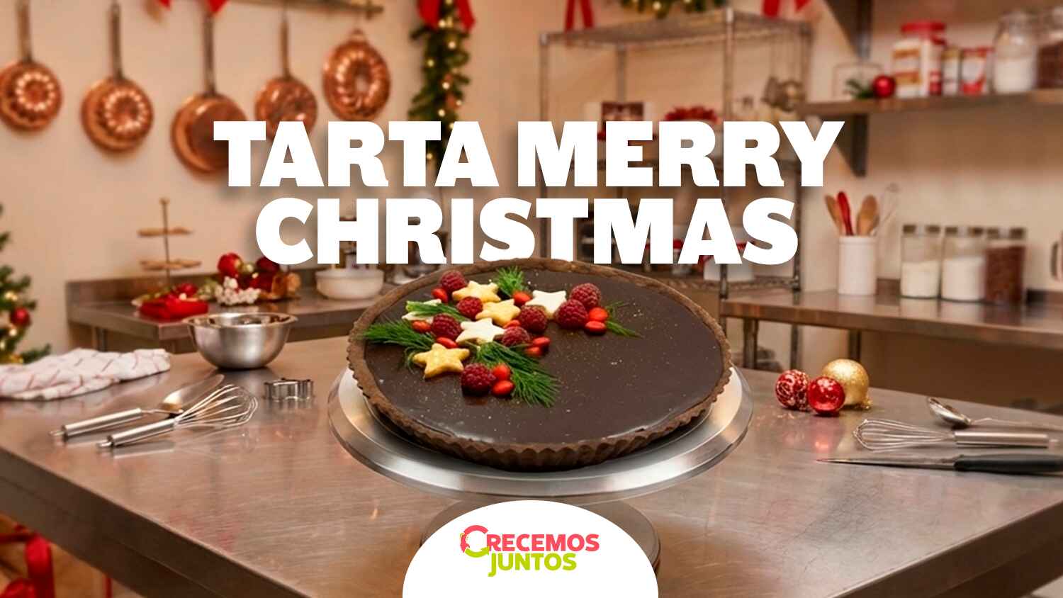 Para esta Navidad, prepara una Tarta Full Chocolate Merry Christmas