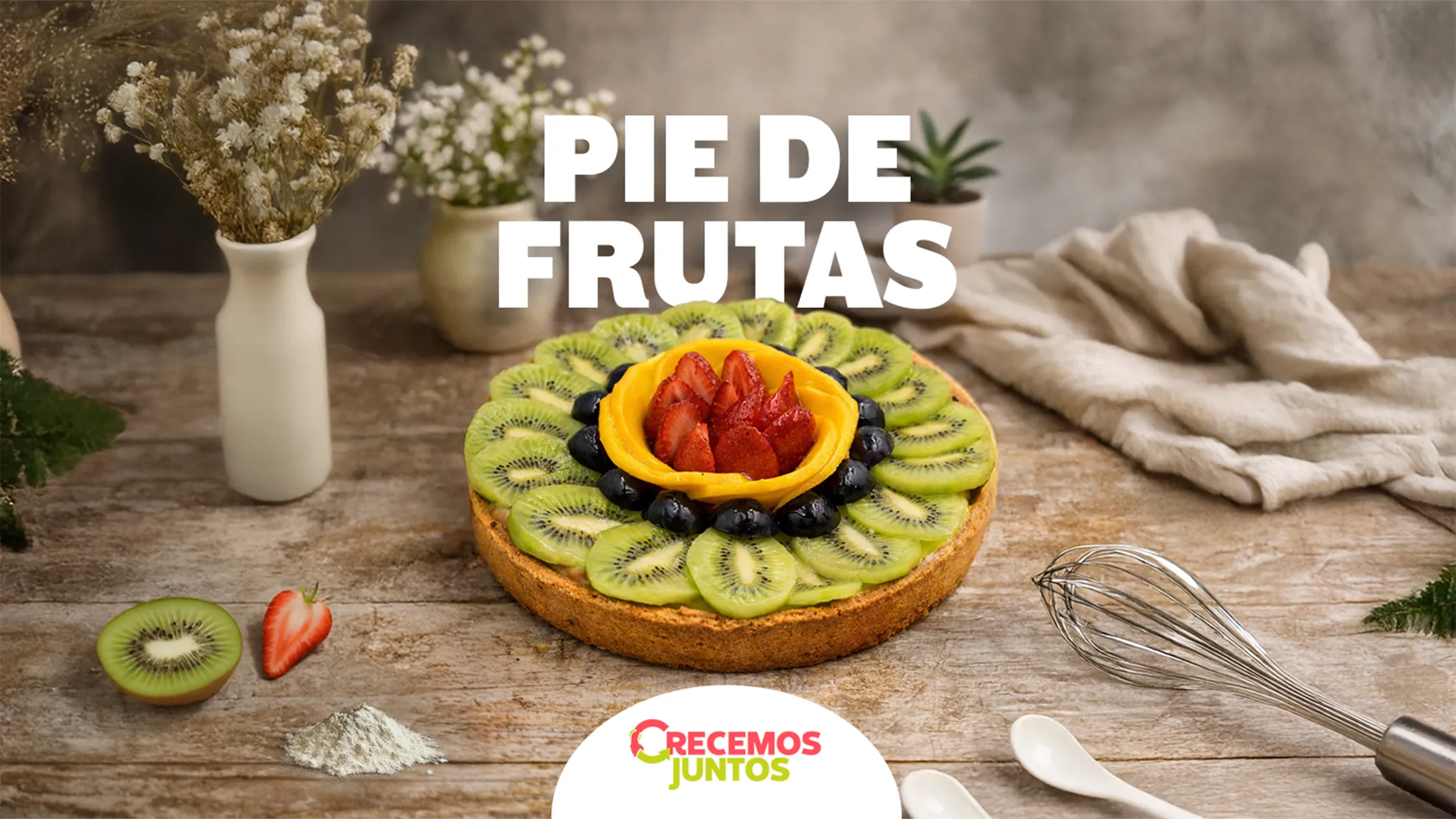 Prepara un delicioso Pie de Frutas